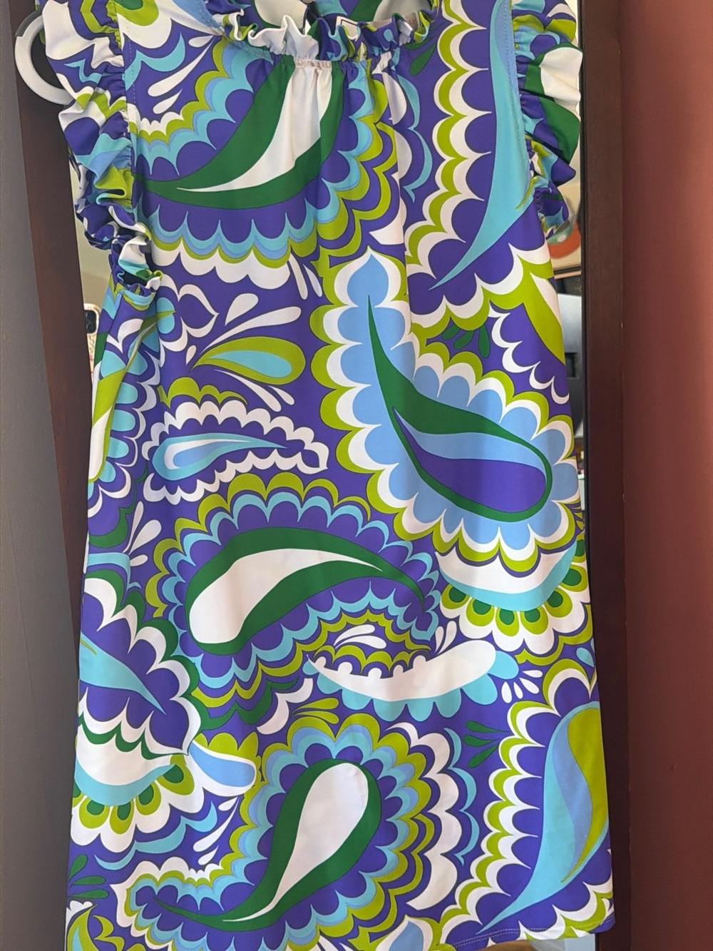 JUDE CONNALLY SHARI DRESS JUDE CLOTH MOD PAISLEY IRIS